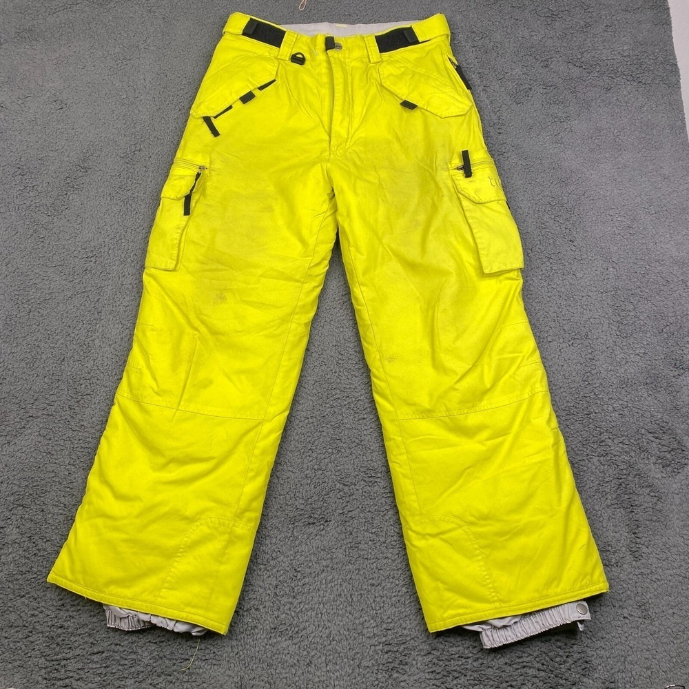 Turbine Snow Pants Boys Performance Skiing Snowboarding Yellow Youth L
